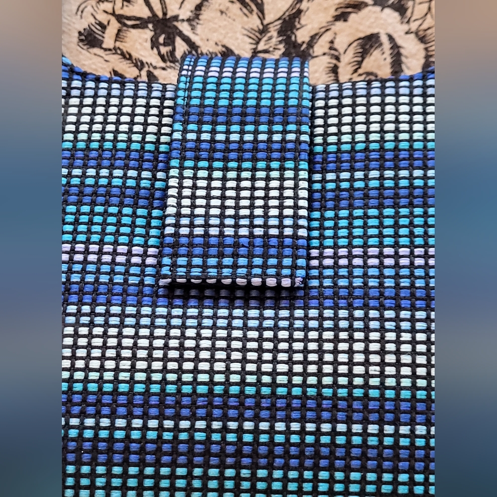 Kate Spade Y2K! Embroidered Blue/Black/White Shoulder Bag - Picture 15 of 16
